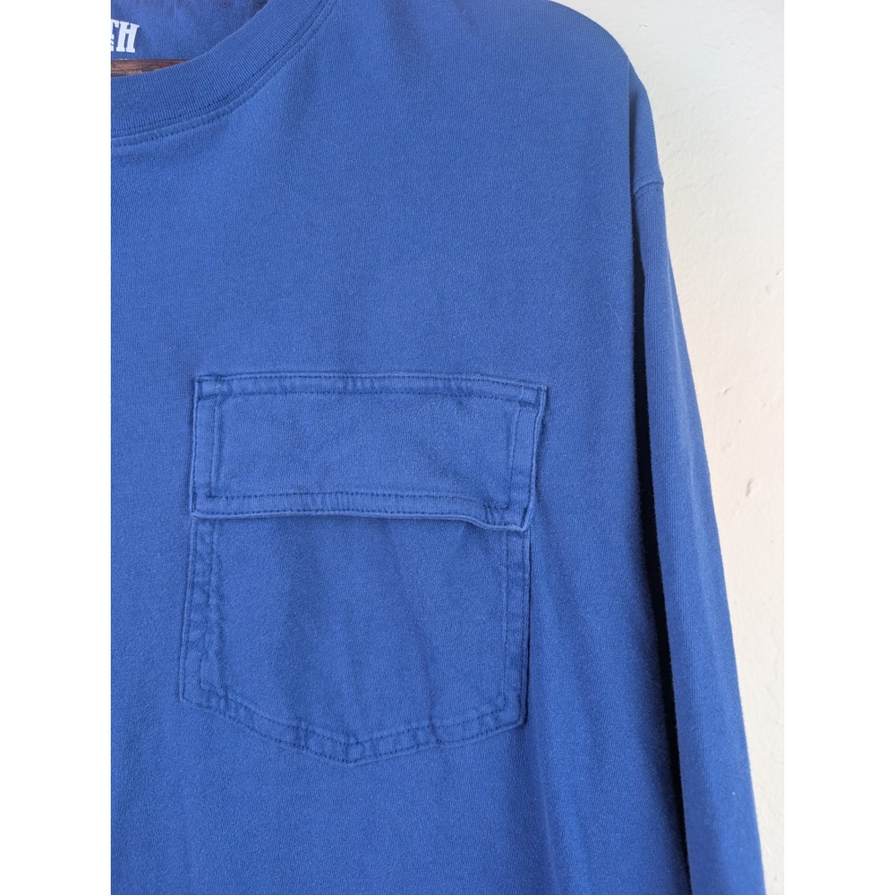 Duluth Trading Co Spillfighter Longtail T Shirt Mens M Blue Long Sleeve 73282 - Picture 4 of 9